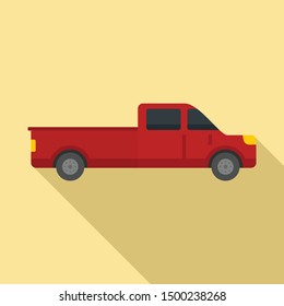 Travel pickup icon. Flat illustration of travel pickup vector icon for web design