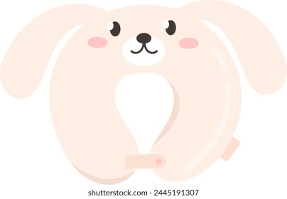 Almohada de viaje Perro Ilustración vectorial