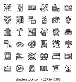 travel , pixel perfect outline icon, isolated on white background