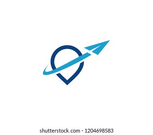 Travel plane logo