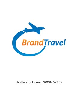 Travel Plane Logo Design Icon Template Stock Vector (Royalty Free ...