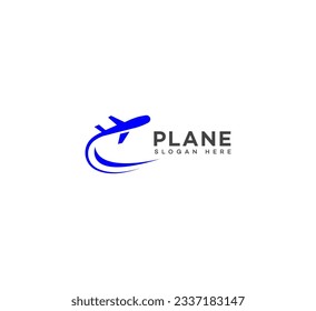 logotipo de avión de viaje Vector de plantilla de diseño