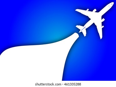Travel plane on background