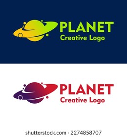 Travel Planet Logo abstract design vector template icon illustration