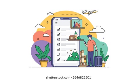 Travel Planning Application Interface for Discovering Destinations and Managing Itineraries Seamlessly
