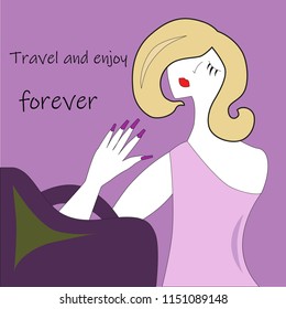 Travel, pleasure, entertainment. New manicure, fashionable bag, stylish dress.A stylish haircut, fresh aroma, the feast of the soul and the body.