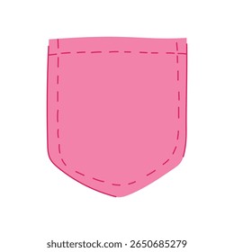 travel pocket cartoon. storage accessory, fashion style, convenience utility travel pocket sign. isolated symbol vector illustration