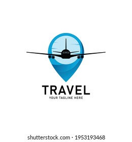 Travel Point Logo Design Template