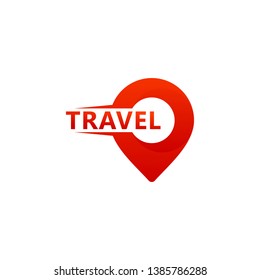 Travel Point Logo Template Design Vector, Emblem, Design Concept, Creative Symbol, Icon