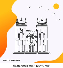 Travel PORTO CATHEDRAL Poster Template