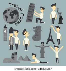 Travel Poses infographic