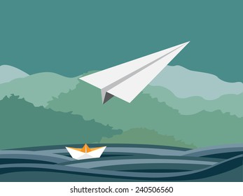 Travel poster and background