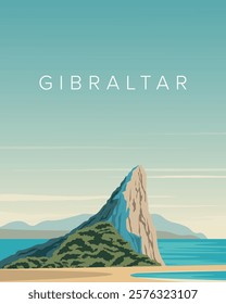 Travel poster, banner, postcard, cover. Modern design. Tourism.