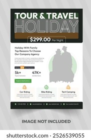 Travel poster or print ready tour, travel, tourism flyer design template. Travel Flyer Summer Holiday Travel Flyer Template