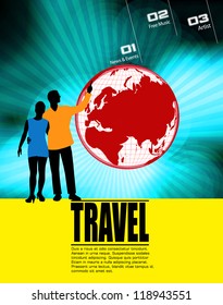 Travel poster. Vector illustration
