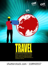 Travel poster. Vector illustration