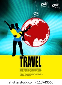Travel poster. Vector illustration