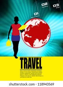 Travel poster. Vector illustration