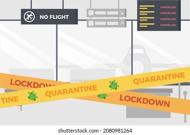 Travel prohibition and no flight due to pandemic