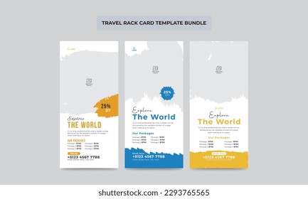 Travel Rack Card or Dl Flyer Bundle
