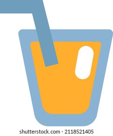 Recorrido de refresco, ilustración, vector sobre fondo blanco.