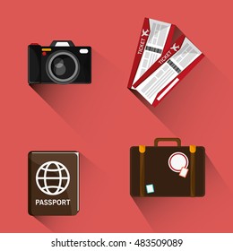 travel related icons 