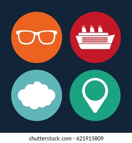 travel related icons image 