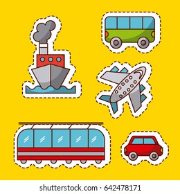 travel related icons image