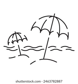 Travel Related Vector Line Icon. Contains such Icons as Luggage, Passport, Sunglasses and more. Summer vacation elements