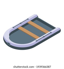 Travel rescue boat icon. Isometric of Travel rescue boat vector icon for web design isolated on white background