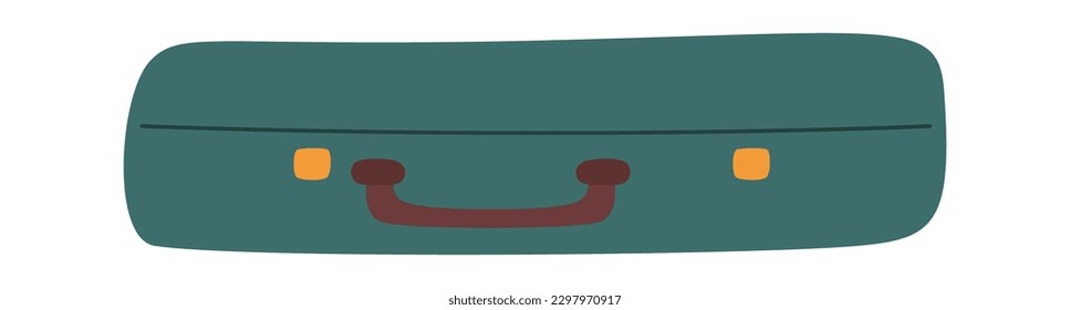 Travel retro suitcase for clothes. Vector illustration