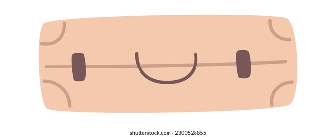 Maleta retro de viaje para ilustración vectorial de ropa