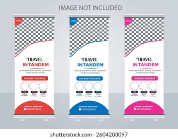 Travel Roll Up Banner Design Template professional graphic designer Here I have shared a Travel Roll Up Banner Design which  is completely made from my concept. 
