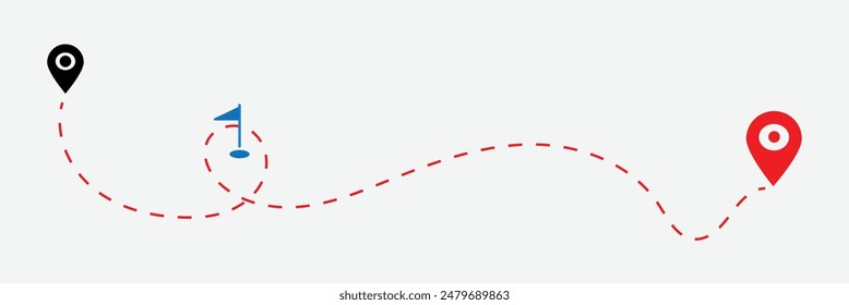 Travel route icon. Route Icon in trendy flat style isolated background. Localization symbol for your web site design, logo, app, UI. Vector illustration. Eps10.