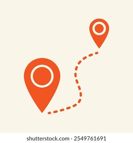 Travel route trendy artwork elegant abstract vector illustration colorful applied design.eps