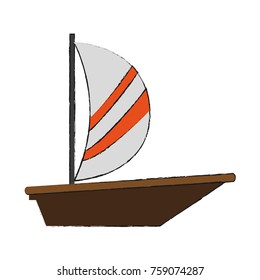 Travel sailboat symbol