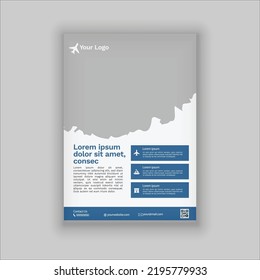 Travel sale flyer template design