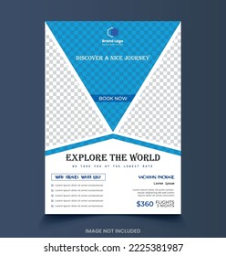 Travel sale flyer template Design