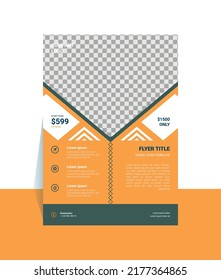 A travel sales flyer template