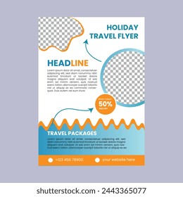 A travel sales flyer template