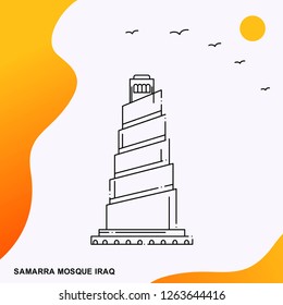 Travel SAMARRA MOSQUE IRAQ Poster Template