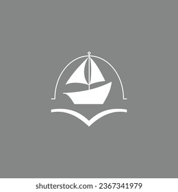 travel sea boat business logo icon concept design vector by shabrina iqlil