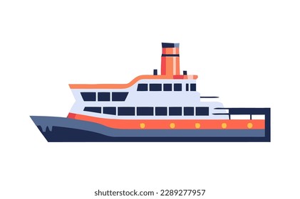 Travel sea ship icon isolated