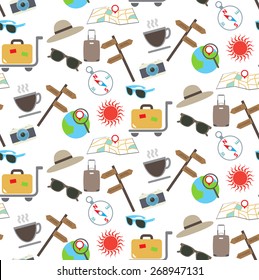 travel seamless pattern, Endless texture can be used for wallpaper, pattern fills, web page background,surface textures.