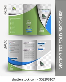 Travel Service Tri-Fold Mock up & Brochure Design. 