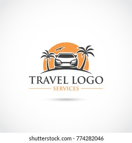 Travel Services Logo Design. Vector Illustrator Eps.10
