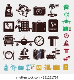 Travel set in five colors
