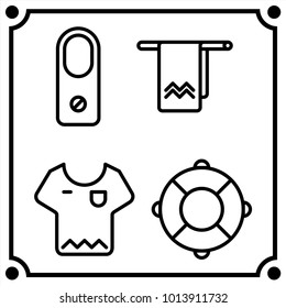 travel set icon vector
