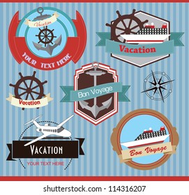 travel set. vector illustration