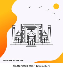 Travel SHER DAR MADRASAH Poster Template